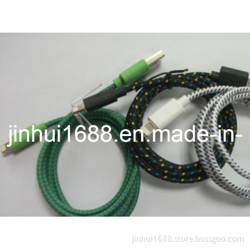 Febric Knitted USB Cable for iPhone5